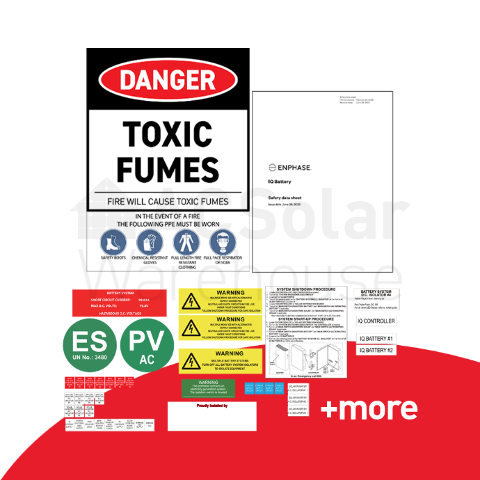 Enphase battery - Classic label kit